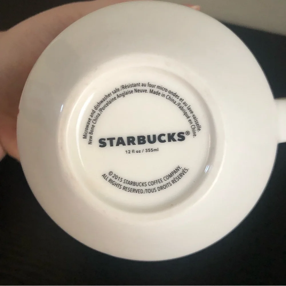 Starbucks Coffee Tea Mug Cup 05/08 2015 12 fl oz Artsy Abstract Colorful